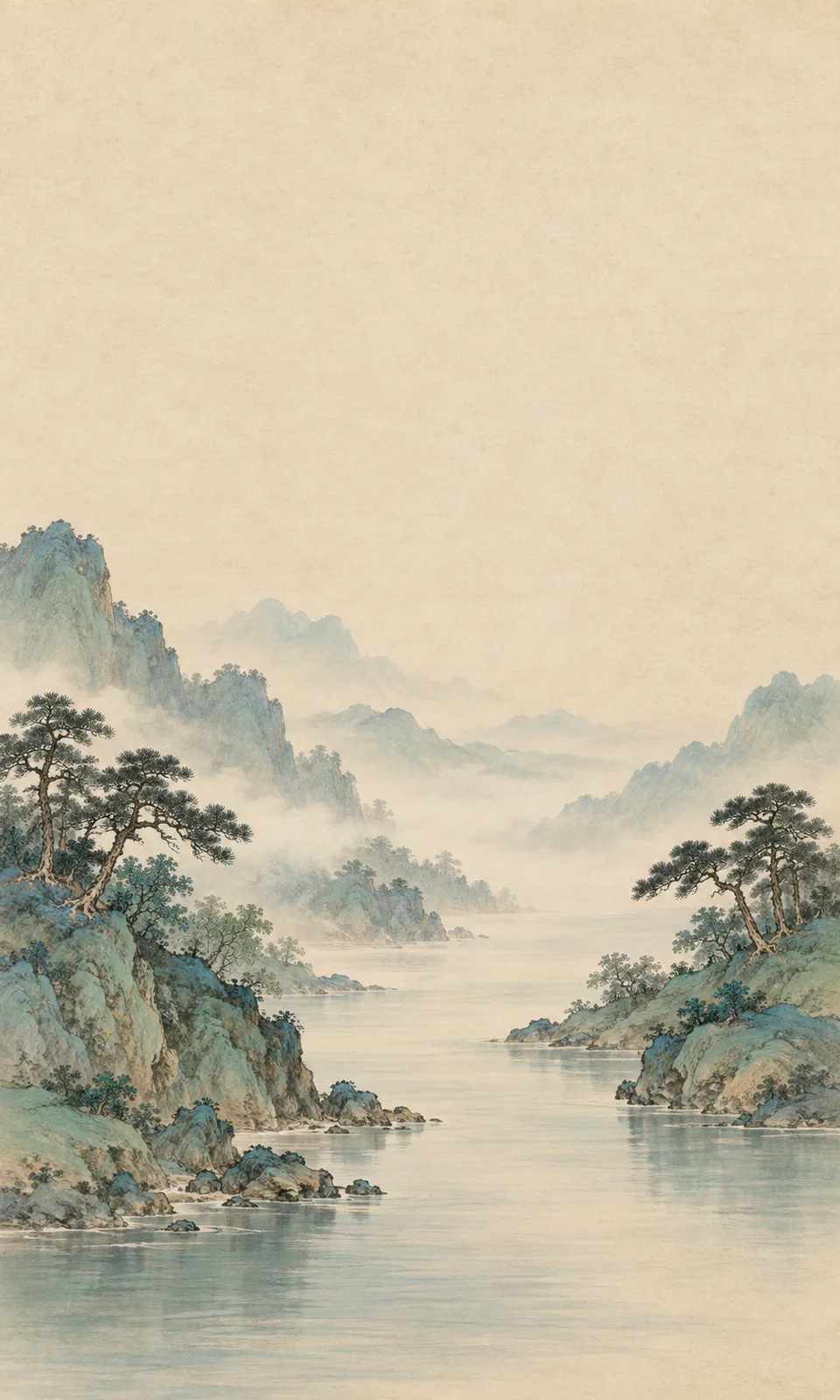 关系与边界的青绿山水