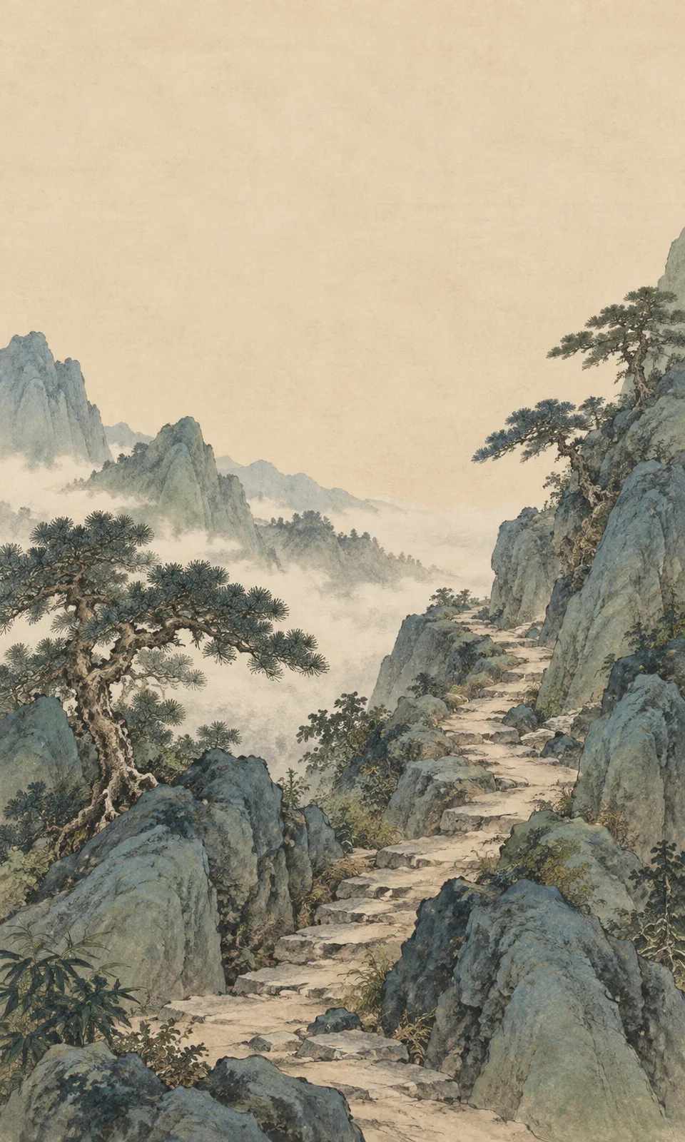 事业与创业的青绿山水