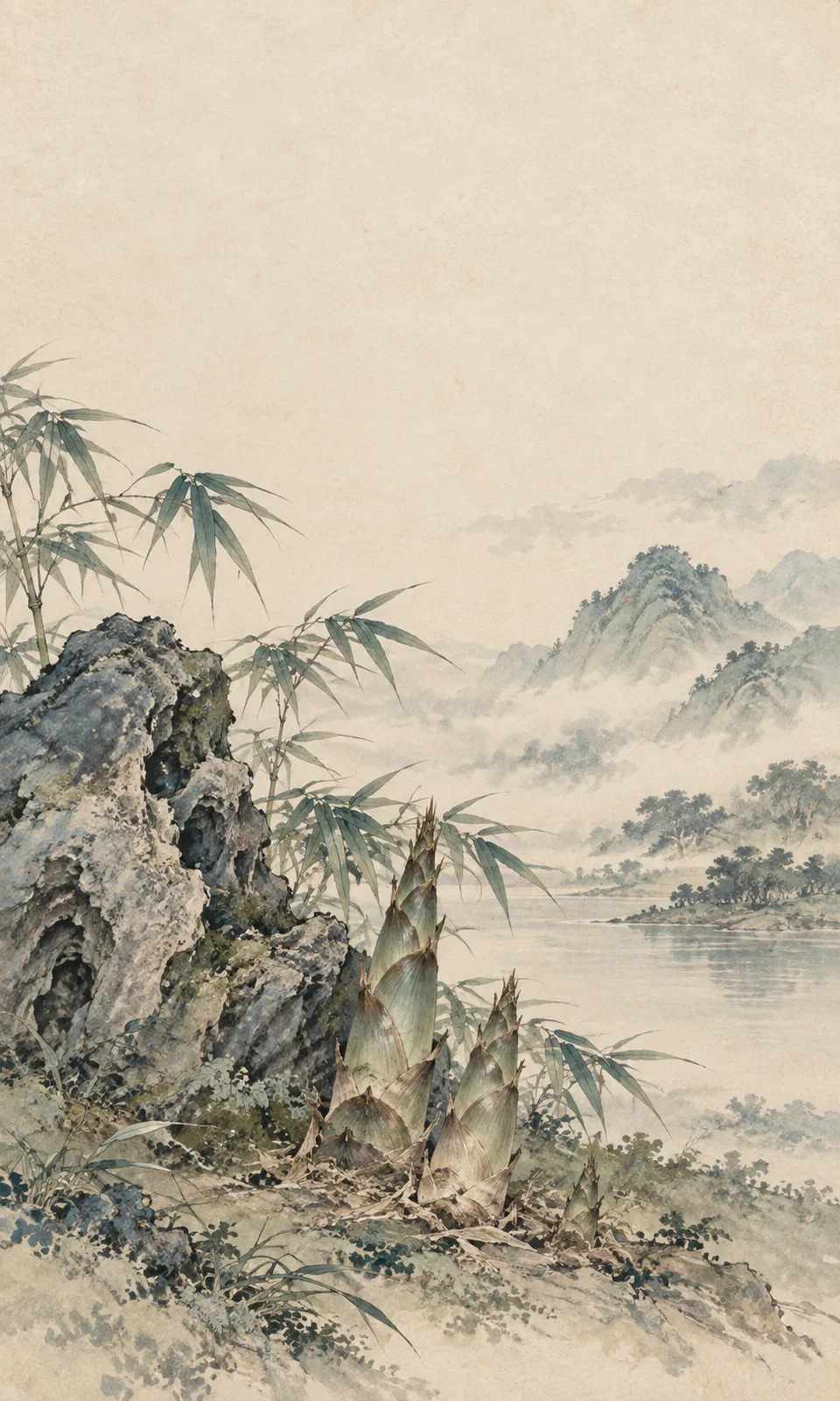 成长与自我的青绿山水